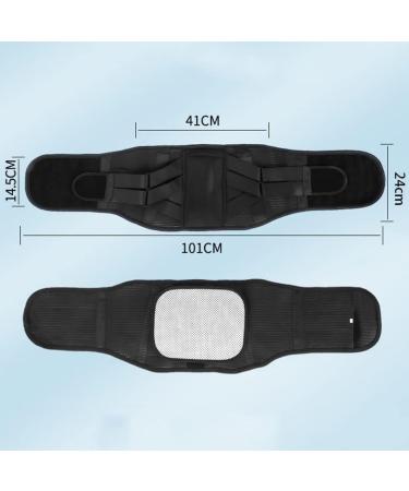 Breathable Lumbar Support Belt for Men & Women - Adjustable Lower Back Pain Relief for Herniated Disc & Sciatica - XXL Black - Buy Online on GoSupps.com