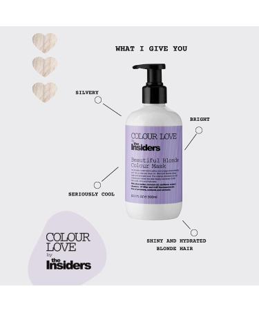 Beautiful Blonde Colour Mask by The Insiders | Nourishing & Restorative Hair Treatment | Anti-Yellow Pigments - 300ml - International Shipping Available - Buy Online on GoSupps.com