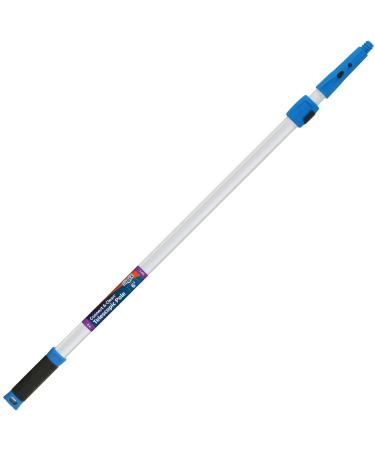 Unger Professional Connect & Clean 3-6 Foot Telescoping Extension Multi-Purpose Pole with Quick-Flip Clamp, Window Cleaning, Dusting 3 - 6 Foot New & Improved