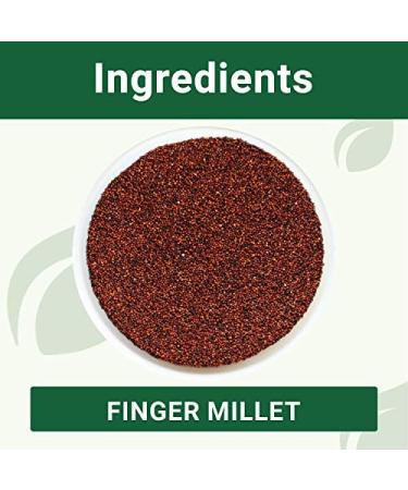 B&B Organics Finger Millet (Ragi) 500g - Gluten Free Indian Millet | USDA Certified - Buy Online on GoSupps.com