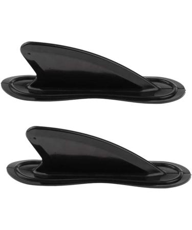 Enfudid 2 Pcs Kayak Skeg Tracking Fin - Universal PVC Replacement Accessory for Surfboard/Canoe Boat - Black - Buy Online on GoSupps.com