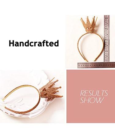 SIPALTY Girls Shiny Crown Hairband - Princess Headband for Wedding & Birthday Gift (Gold) - Buy Online on GoSupps.com