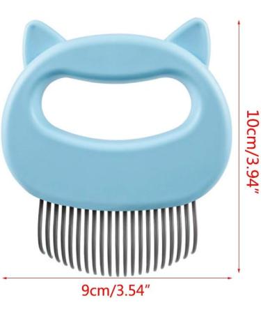 KINTRADE Cat Ear Shape Shell Comb L Type Dog Cat Floating Knot Hair Cleaning Tool - Buy Online on GoSupps.com