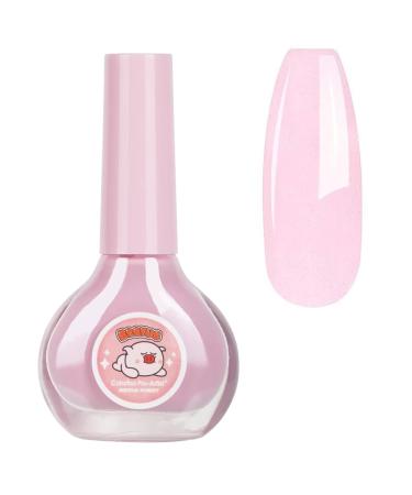 Pink Nail Polish - Nude Nail Varnish - Baby Pink Light Pink Pale Pink Nail Vanish - 7 Days Lasting Nail Varnish No Need Cure/Baking Nail Polish