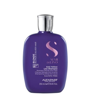 Alfaparf Milano Semi di Lino Anti-Yellow Gift Set | Sulfate Free Shampoo Conditioner & Spray for Blonde Platinum & Silver Hair | Removes Brassiness & Yellow Tones - Buy Online on GoSupps.com