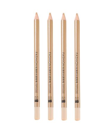 IWOWHERO 4pcs Concealer Pen Concealer for Dark Circles Makeup Concealer Women Makeup Supplies Concealer for Makeup Concealer for Freckle Concealer for Marks 1 g (Pack of 1) White