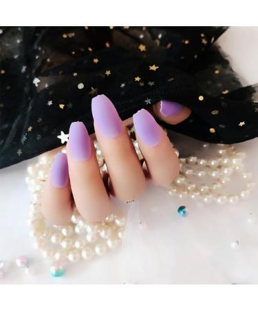 dijiusidy 1 Set Color Street Nail Strips Toe Files Matte Stick Solid Color Full Cover Art Decals Salon Supplies Decorations 13purple - Buy Online on GoSupps.com