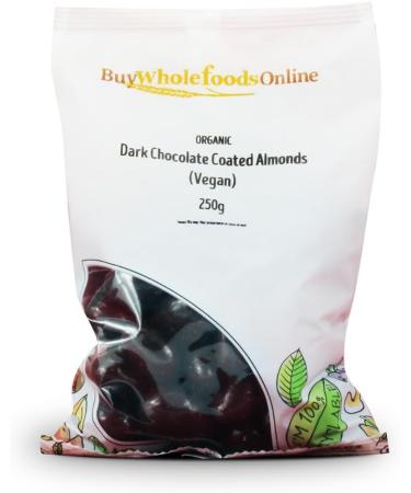 Organic Dark Chocolate Coated Almonds (Vegan) 250g (BWFO) - Buy Online on GoSupps.com