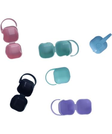 6 Pack Pacifier Cover - Food Grade PP Holder in 6 Colors for Baby Pacifiers & Snacks | International Shipping - Buy Online on GoSupps.com