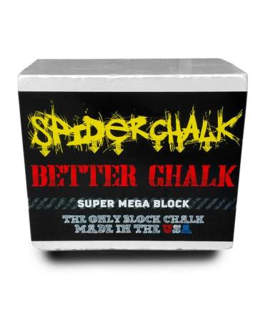 8oz Gym Chalk Mega Block - Lasts 2X Longer Made in The USA - for Powerlifting, Weightlifting, Cross Fit