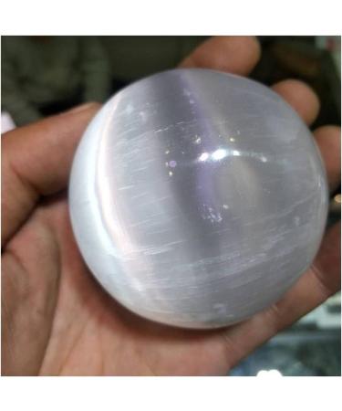 JUKUCKV Selenite Satin Spar Crystal Sphere - Natural Spiritual Support Gift - Buy Online on GoSupps.com