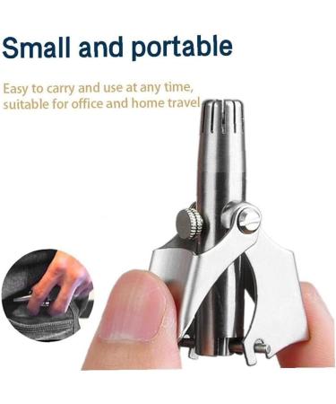 Premium Stainless Steel Nose Hair Trimmer | Portable & Washable Nasal Hair Remover Device for a Neat Look - Buy Online on GoSupps.com
