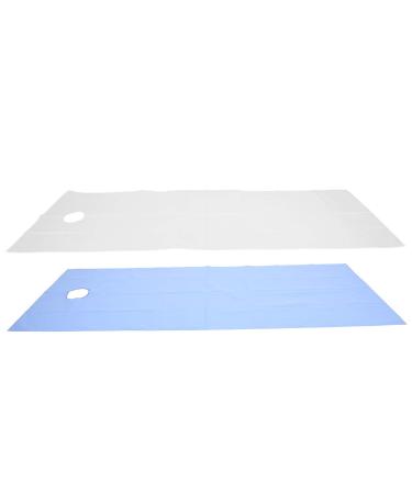 Verdant touch hotel bed sheet waterproof disposable bed sheet for beauty salon 2-part breathable polyester massage bed cover white / blue hotel bedding accessories