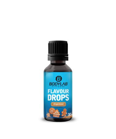 BODYLAB24 Flavor drops 30ml gingerbread calorie-free sugar-free and fat-free aroma drops flavdrops for sweetening foods coffee syrup flavors without artificial dyes