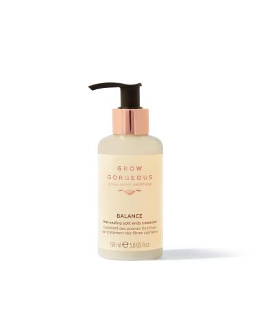 Grow Gorgeous Balance Fiber-Sealing Split Ends Treatment 150ml - Fiber-Sealing Serum to Smooth and Rebuild Broken Strands -Vegan