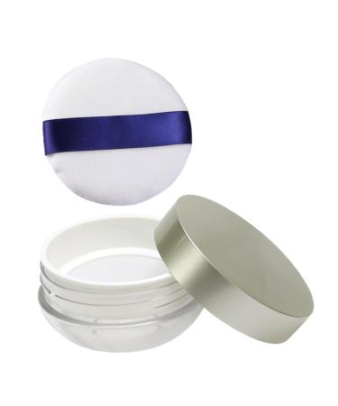 Didiseaon 1pc Box Powder Box Powder Puff Container Make up Sponges for Face Thin Powder Holders Beauty Tool Blush Powder Round Container Plastic Abs Cosmetic Powder Puff Box Miss