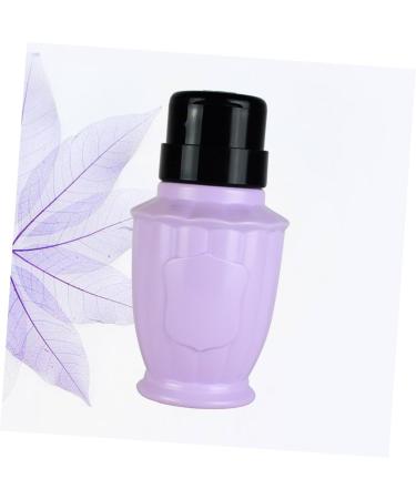 Housoutil Travel Pump Bottle Alcohol Dispenser Bottle Nail Remover Bottle Press Pump Bottle Travel Dispenser Push down Liquid Dispenser Empty Purple Nail Polish Cosmetic medium Purple - Buy Online on GoSupps.com