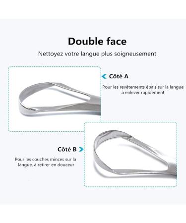 Stainless Steel Tongue Cleaner - Remove Bad Breath | Tongue Brushes for Optimal Oral Care - Buy Online on GoSupps.com