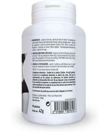 EAFIT Burn Elixir - Powerful Fat Burner - Fat Oxidation - Coffeine - Chili Pepper - Black Pepper - Chromium - Choline - Green Tea - Suitable for Sports - French Brand - Vegetarian - 90 Capsules - Buy Online on GoSupps.com
