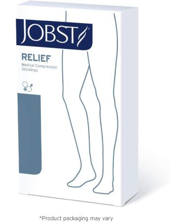 JOBST Relief Thigh High 15-20 mmHg Compression Stockings - Closed Toe - Beige Medium - Silicone Dot Band - Buy Online on GoSupps.com