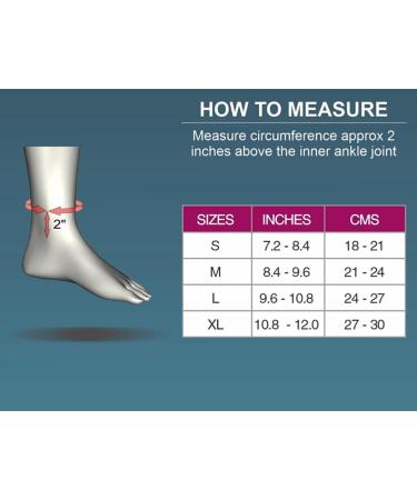 SilverAge Ankle Support Compression Brace - Neoprene Foot Support for Men & Women | Pain Relief & Recovery | Large (Free 10ml Oil - Buy Online on GoSupps.com