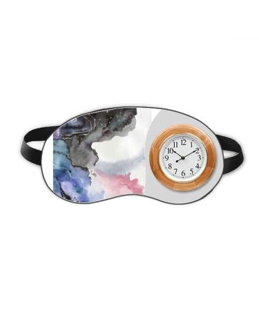 Watercolor Ink Shading Sleep Eye Head Clock Travel Shade Cover