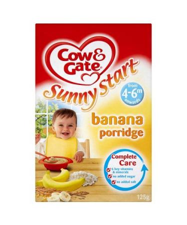 Cow & Gate Baby Balance Banana Porridge 4-6 Months 125g