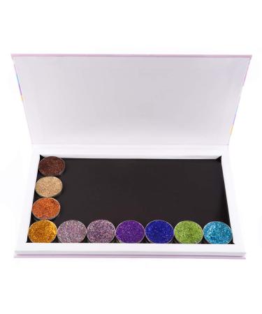 Unicorn Magnetic Empty Makeup Palette with 30 Adhesive Metal Stickers - Ideal for Eyeshadow, Lipstick, Blush & Powder - Buy Online on GoSupps.com
