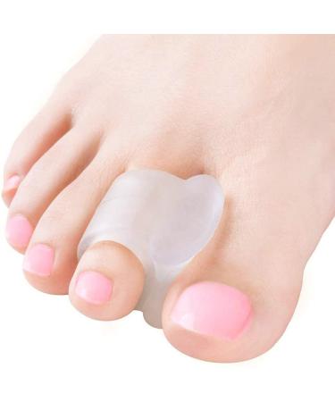 Feifanshop Gel Toe Spreader 4x Transparent Silicone Toe Extensor for Bunion Correction & Toe Alignment - Buy Online on GoSupps.com