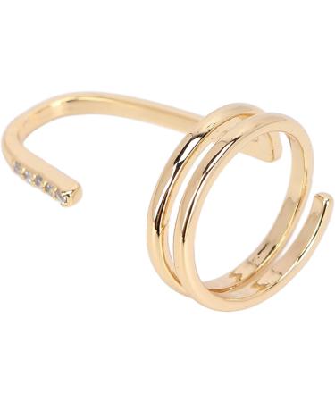 Decorative Nail Ring Fashion Fingertip Jewelry Nail Art Ring Ladies Wearing Nail Accessories (3050 gold) - Buy Online on GoSupps.com