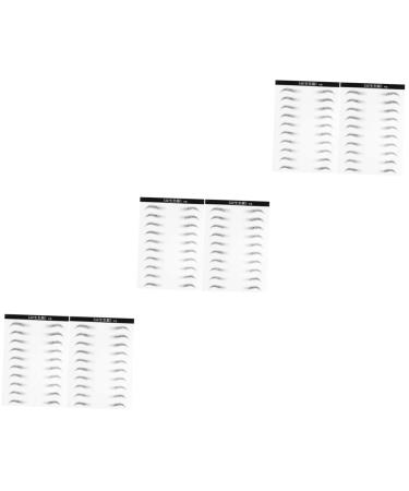 FOMIYES 6 Sheets Eyebrow Stickers Eye Brow Skz Stickers Brow Tatoo Simulation Eyebrow Water Proof Patch 6d