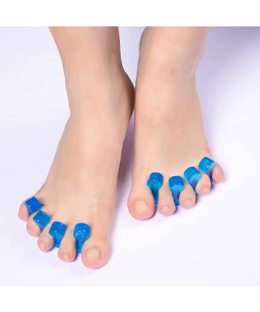 Gel Toe Separator Set for Men and Women - Pain Relief for Overlapping Toes, Bunions, Hammer Toe - Toe Spacers for Pedicure and Manicure - Buy Online on GoSupps.com