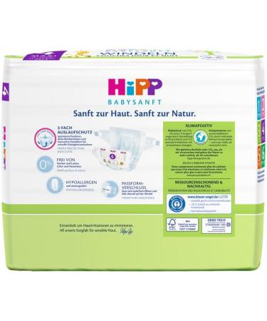 Buy HiPP Babysanft Maxi 4 Diapers - Pack of 3 (96 Diapers Total) | International Shipping Available - Buy Online on GoSupps.com