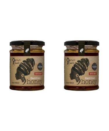 Mama Buci Top Bar Hive Zambian Pure Honey Ethically Produced Winter Harvest 340 g Dark (Pack of 2)