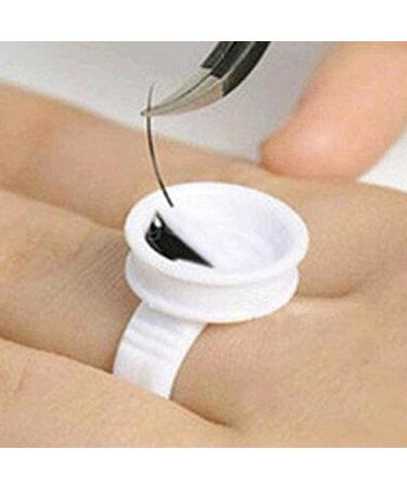 100Pcs Eyelash Pallet Glue Adhesive Holders - Premium Storage Rings for Eyelash Extensions | International Shipping - Buy Online on GoSupps.com