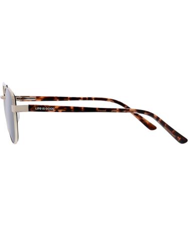 Shop Life is Good Square Readers - Gold Reading Glasses 53mm 1.5 Magnification - International Shipping Available - Buy Online on GoSupps.com