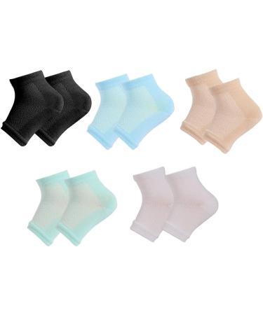 budiniao 1 Set Gel Heel Socks Cool Protective Unisex Comfortable Beauty Hosiery Spa Experience Adjustable Ankle Kit Support Sports Night Mesh Skin Tone - Buy Online on GoSupps.com