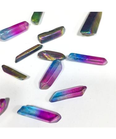 Natural Polished raw Crystals Stones Aura Quartz Wand Points Specimen for Decoration - (Color: About 3-5cm Size: 10 pcs) - Buy Online on GoSupps.com