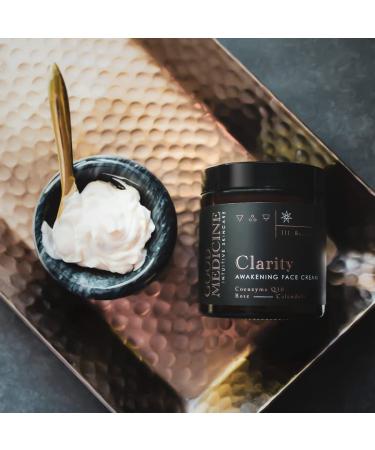 Good Medicine Beauty Lab Clarity Awakening Face Cream - Anti-Aging Moisturizer with Coenzyme Q10 & Vitamin B3 - Hydrating Coconut Oil & Aloe Vera - 4 oz Skincare for Men & Women - Buy Online on GoSupps.com