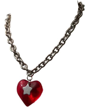 Oralgo Heart Motif Necklace - Stylish Collarbone Chain for Women & Girls | Perfect for Weddings Parties & Birthdays - Buy Online on GoSupps.com