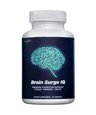 Brain Surge IQ - Brain Supplement for Memory, Focus & Concentration  Formulated with 40 Powerful Nootropic Ingredients Including Phosphatidylserine, Bacopa Monnieri, Choline, DMAE and Huperzine A (1)