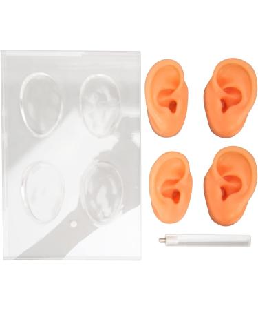 Ear Display Mold Human Ear Model Real Skin Feeling Reusable Waterproof Soft For Store Showcase For Doctor Otolaryngologists For Ear Dispensers - Buy Online on GoSupps.com