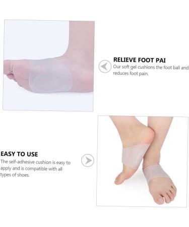 FOMIYES Arch Support Insoles - 2 Pairs Silicone Gel Inserts for Flat Feet | Unisex Shoe Pads - Buy Online on GoSupps.com