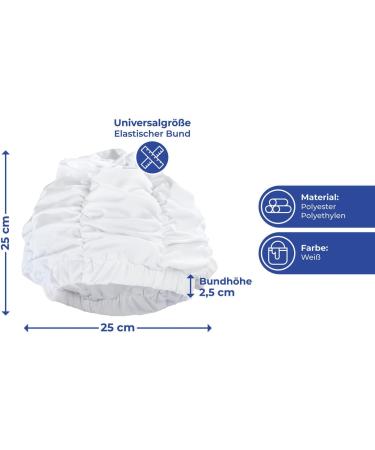 Wenko Shower Cap - 7224500 Bathing Cap for Hair Protection 25 cm White | International Shipping Available - Buy Online on GoSupps.com