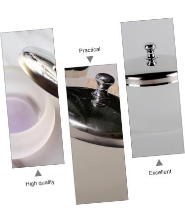 Lot De 2 Gobelets Ronds En Verre Cristal 150 Ml Couvercle Inox Pour Nettoyage Vernis Ongles Salon Manucure Professionnelle - Buy Online on GoSupps.com