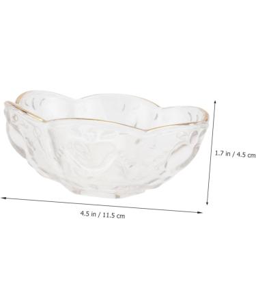 Alipis 3 Pcs Glass Bowl Fruit Decor Soup Cereal Bowl Salad Serving Plate Kitchen Container Pearlescent 11.5x11.5cm x3pcs Transparentx3pcs - Buy Online on GoSupps.com