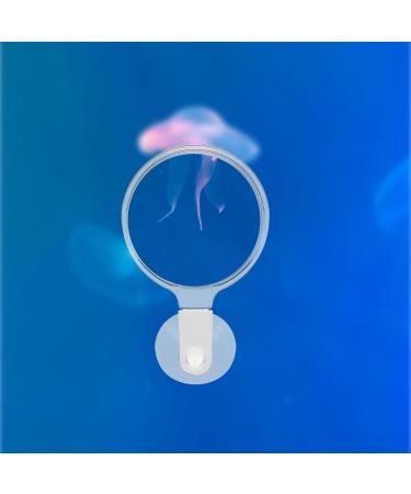 POPETPOP Aquarium Magnifier Acrylic Fish Tank Viewer Fish Tank Magnifying Glass Small Animal Magnifier with Suction 3.5cm - Buy Online on GoSupps.com