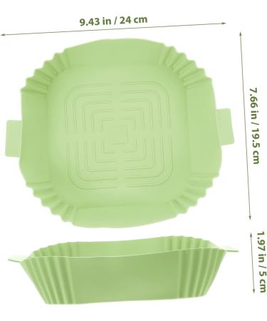 Ciieeo 3pcs Air Fryer Pan Air Fryers Airfryer Air Fryer Accessories Square Air Fryer Supply Food Mat Liner Greenx3pcs 24X19.5X5CMx3pcs - Buy Online on GoSupps.com