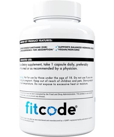 Diindolylmethane DIM Supplement for Men | Advanced 200mg with Bioperine | Vegan Non-GMO Hormone Balance for Energy Mood & Performance - Buy Online on GoSupps.com
