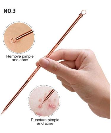 Blackhead Removal Tool Pimple Cleansing Tool Kit Stainless Steel Acne Pimple Extractor Acne Remover Tool Blackhead Remover with Box 4 Pcs Fashion processing - Buy Online on GoSupps.com